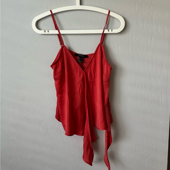 Forever 21 Red Wrap Tank Top - Picture 5 of 5